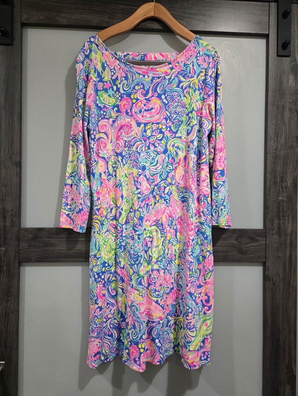 Lilly Pulitzer Ophelia swing dress in multi pop up 60 animals Size Medium - Picture 1 of 7